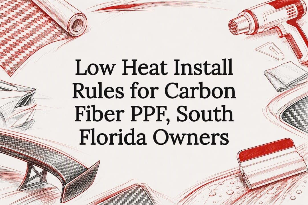 Low Heat Install Rules for Carbon Fiber PPF, South Florida Owners