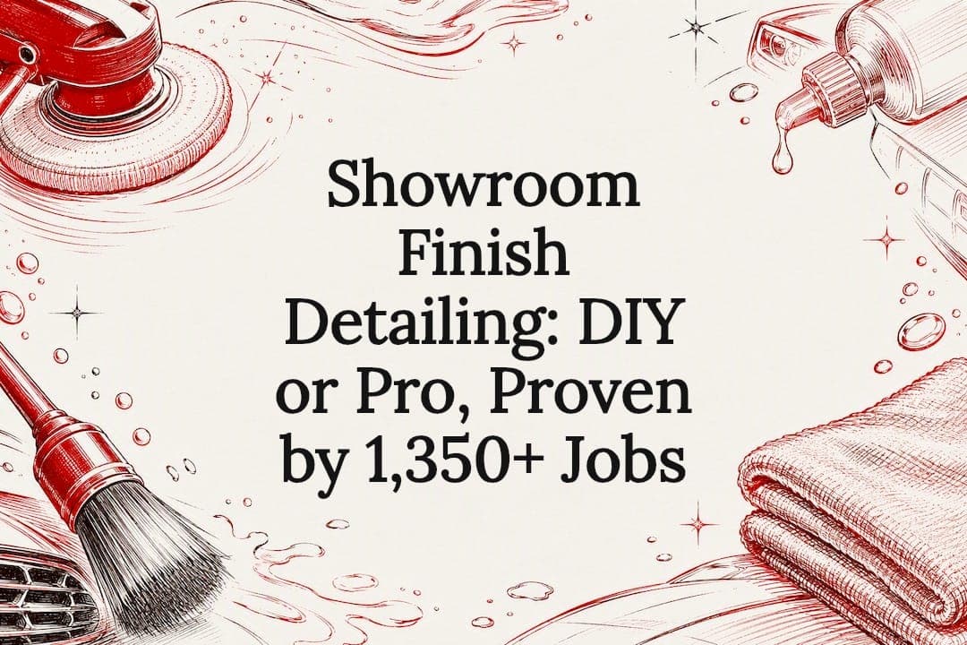 Showroom Finish Detailing: DIY or Pro, Proven by 1,350+ Jobs