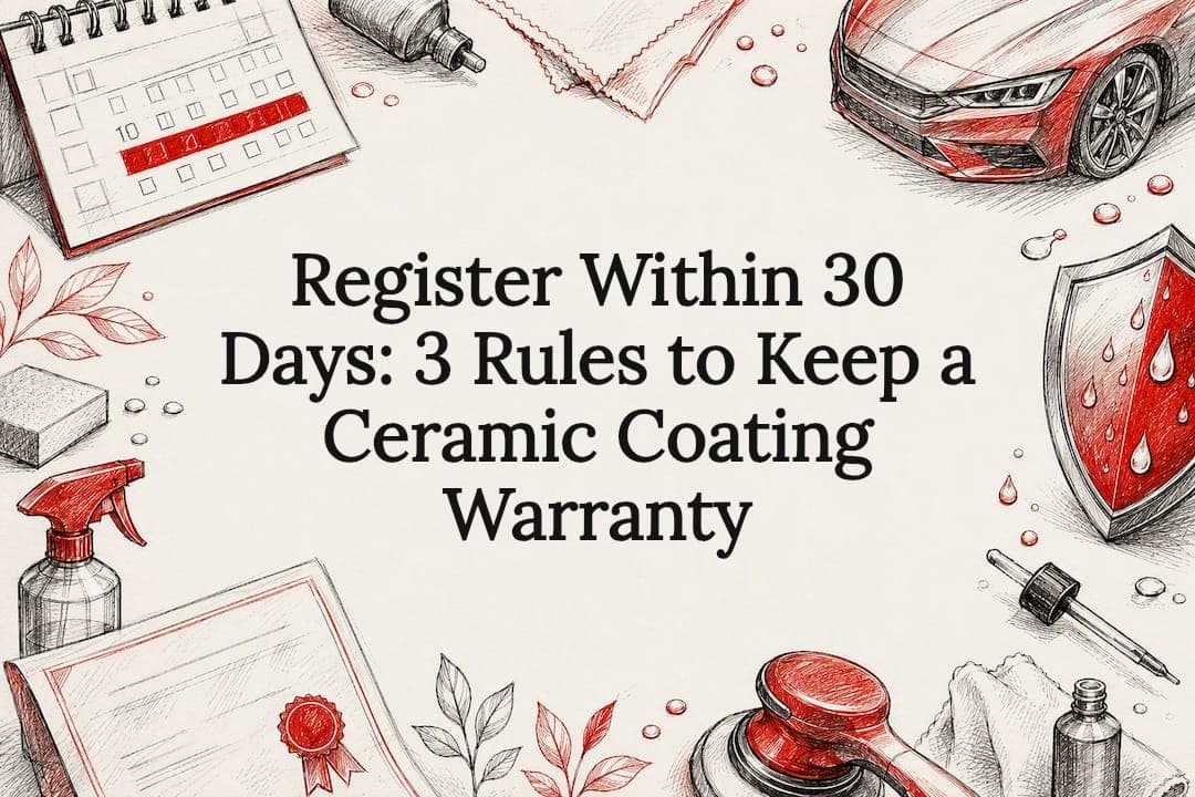 Register Within 30 Days: 3 Rules to Keep a Ceramic Coating Warranty