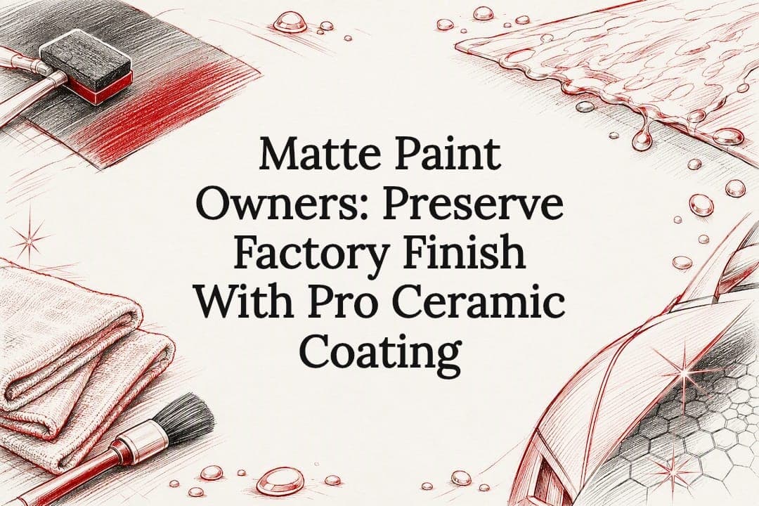 Matte Paint Owners: Preserve Factory Finish With Pro Ceramic Coating