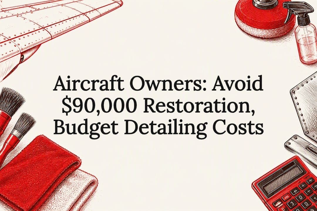 Aircraft Owners: Avoid $90,000 Restoration, Budget Detailing Costs