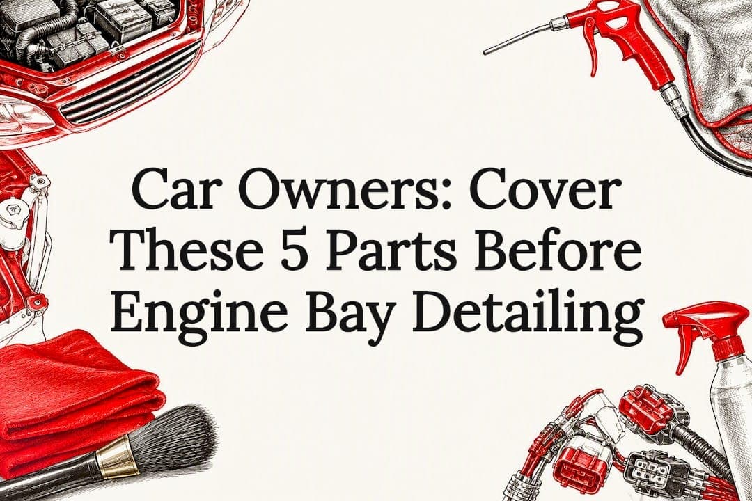 Car Owners: Cover These 5 Parts Before Engine Bay Detailing