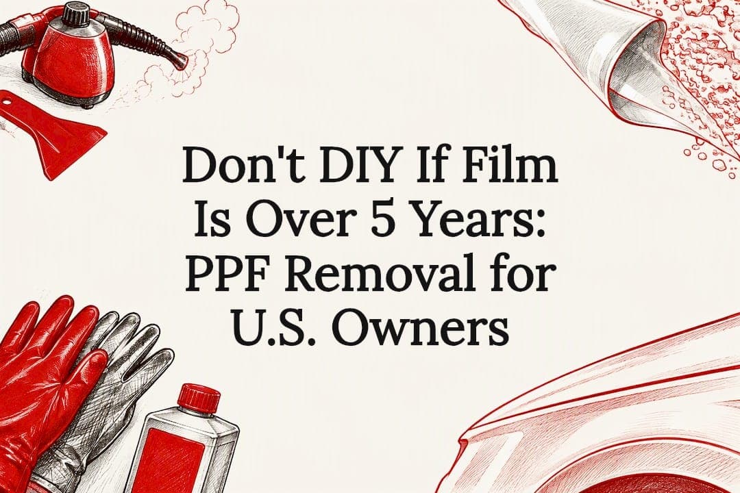 Don't DIY If Film Is Over 5 Years: PPF Removal for U.S. Owners