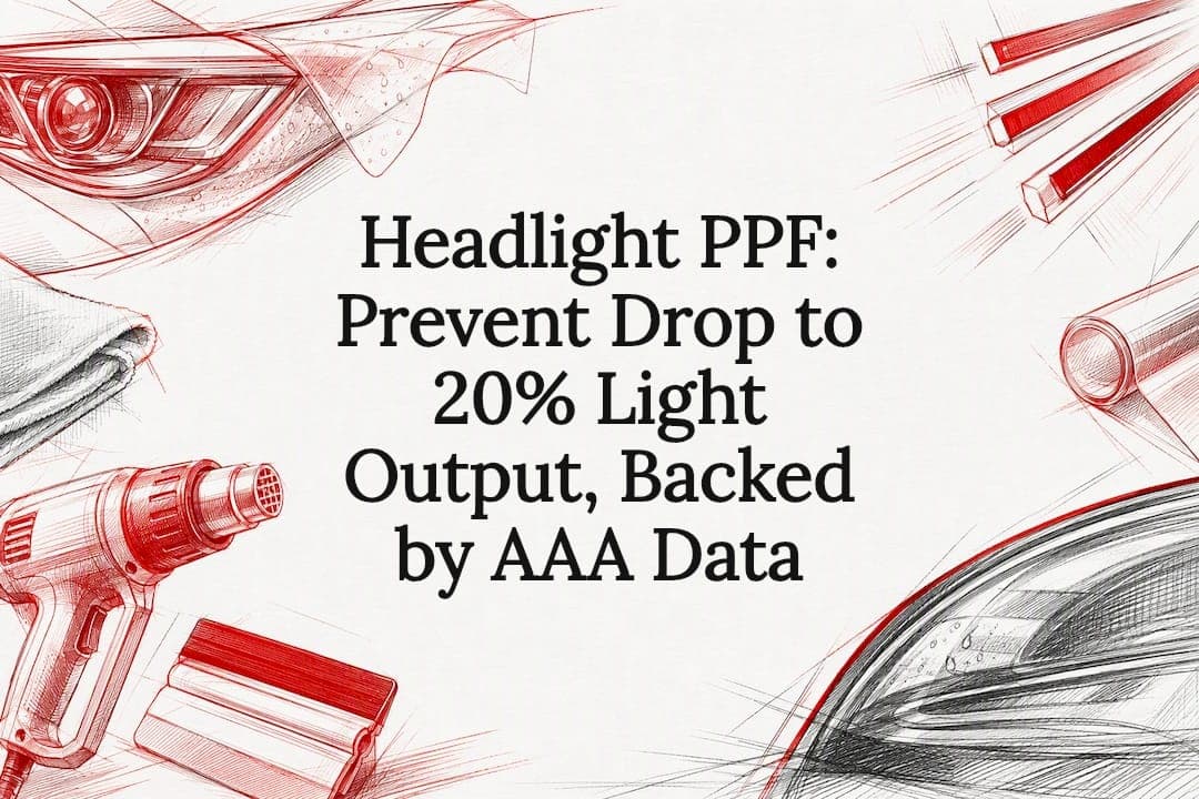 Headlight PPF: Prevent Drop to 20% Light Output, Backed by AAA Data