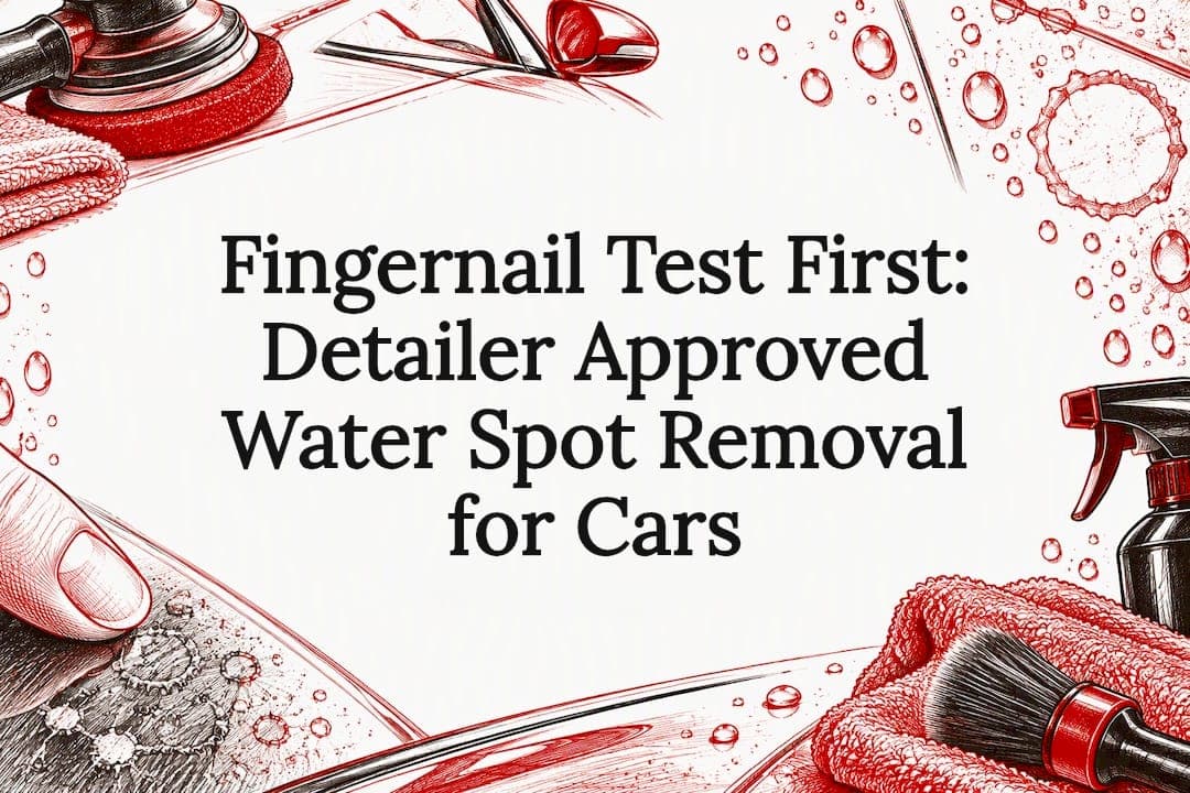 Fingernail Test First: Detailer Approved Water Spot Removal for Cars