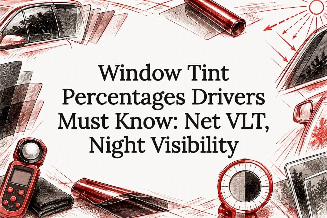 Window Tint Percentages Drivers Must Know: Net VLT, Night Visibility