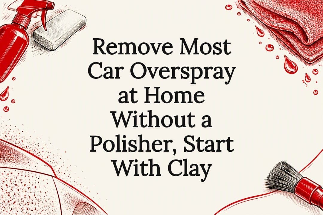 Remove Most Car Overspray at Home Without a Polisher, Start With Clay