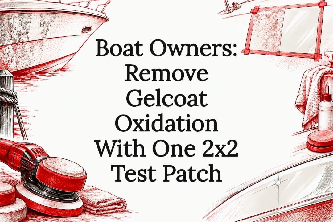 Boat Owners: Remove Gelcoat Oxidation With One 2x2 Test Patch