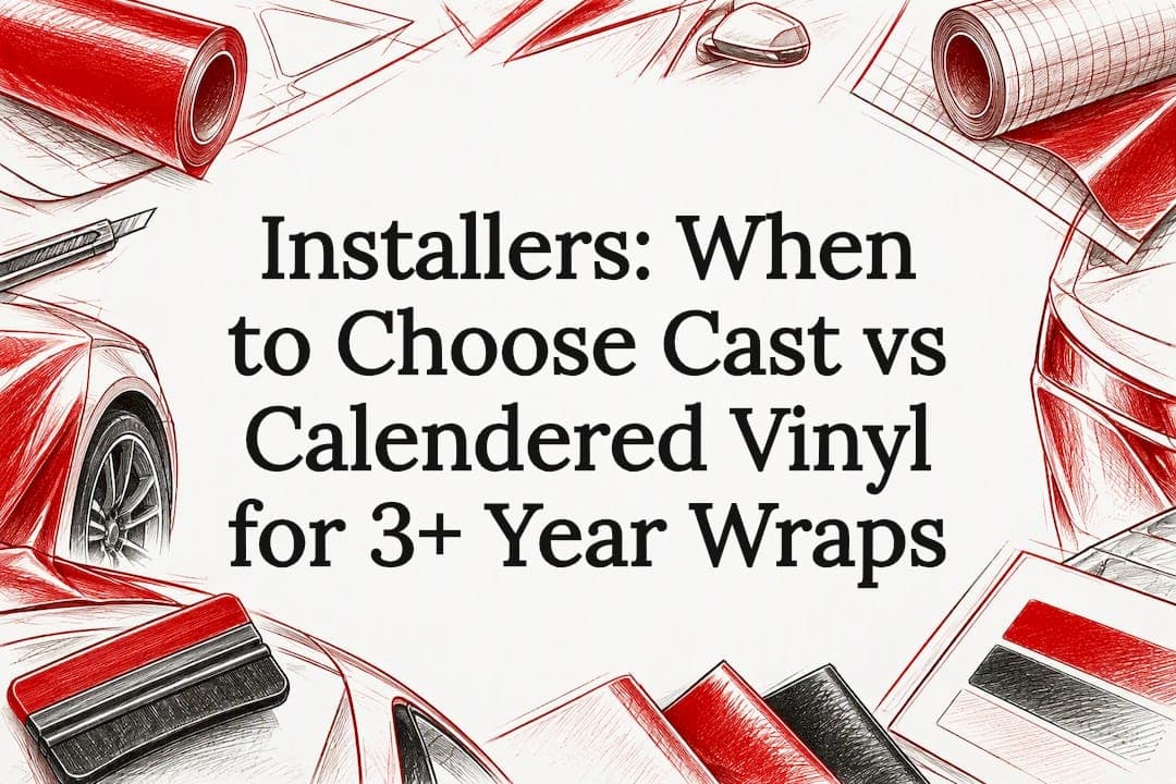 Installers: When to Choose Cast vs Calendered Vinyl for 3+ Year Wraps