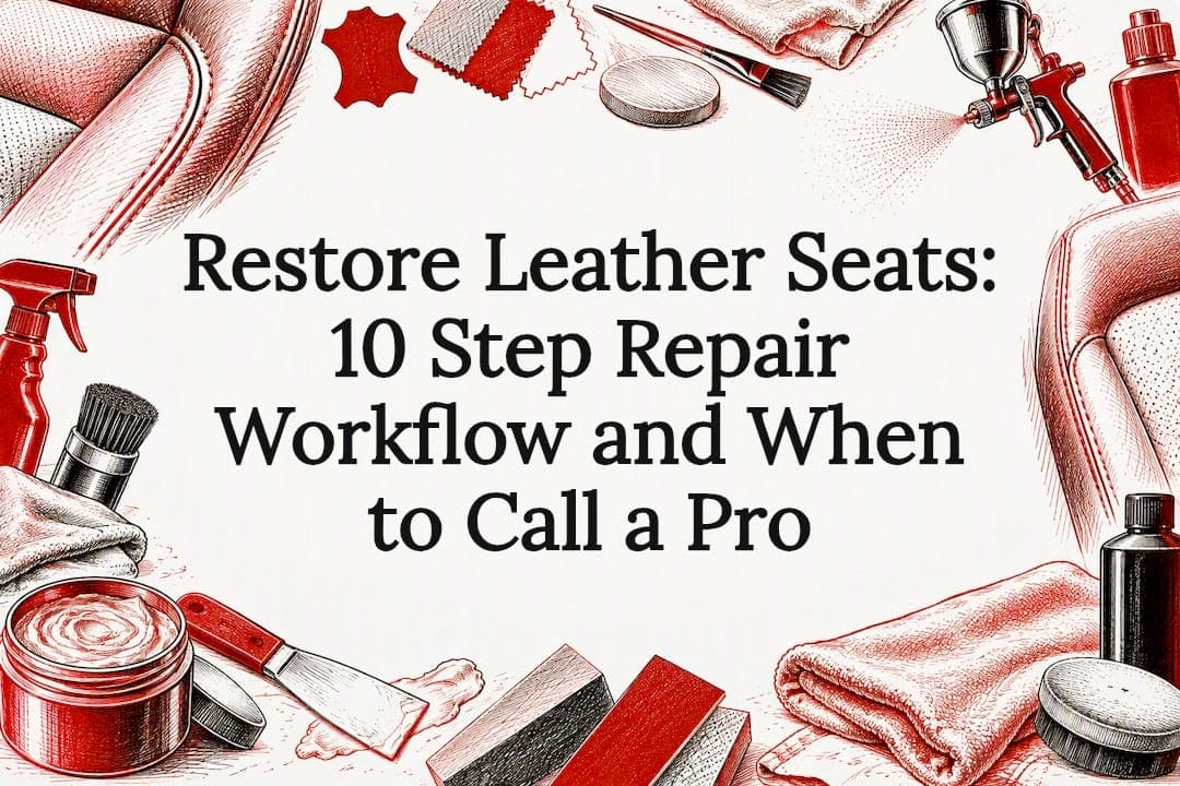 Restore Leather Seats: 10 Step Repair Workflow and When to Call a Pro