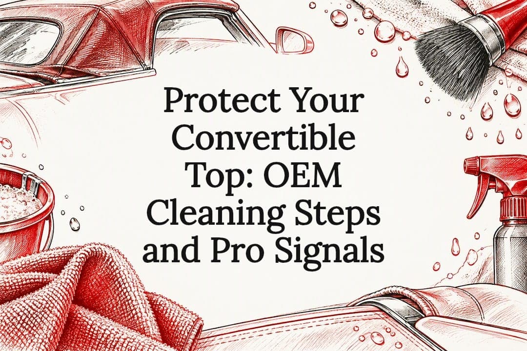 Protect Your Convertible Top: OEM Cleaning Steps and Pro Signals