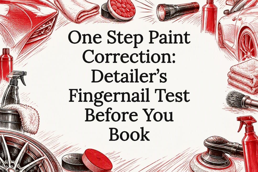One Step Paint Correction: Detailer’s Fingernail Test Before You Book