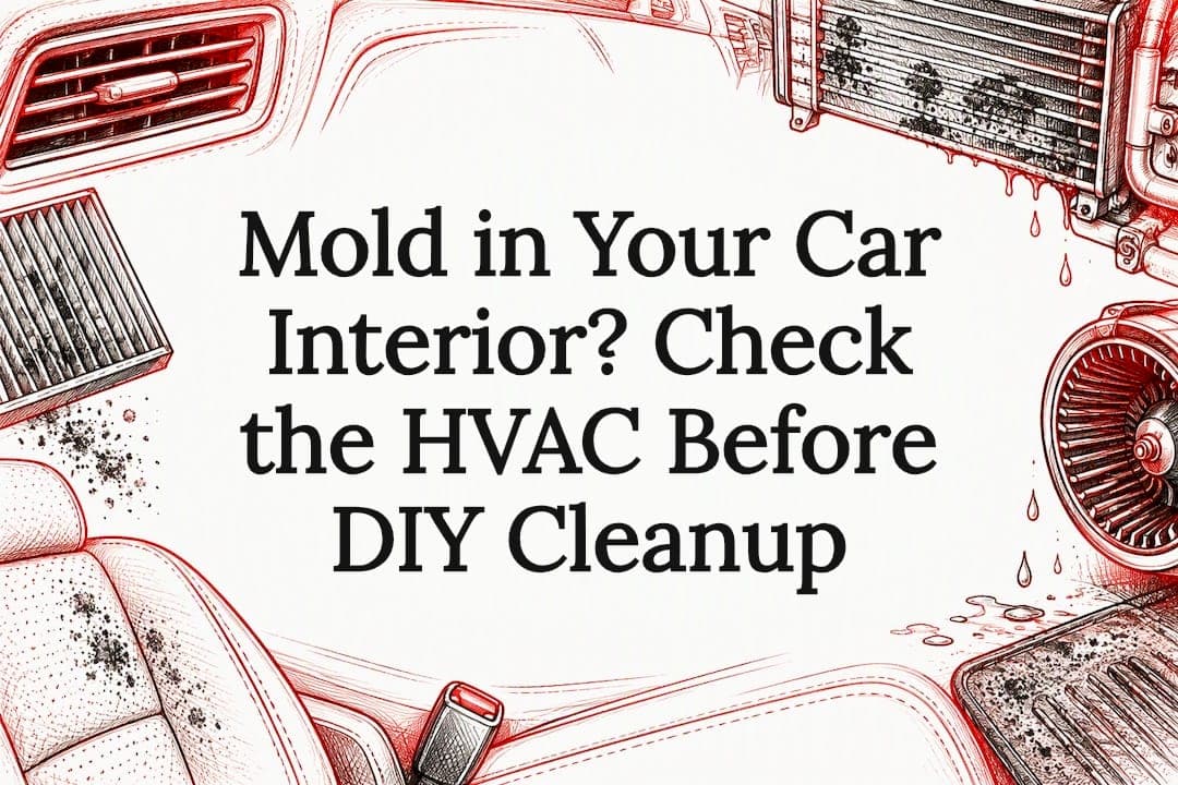Mold in Your Car Interior? Check the HVAC Before DIY Cleanup