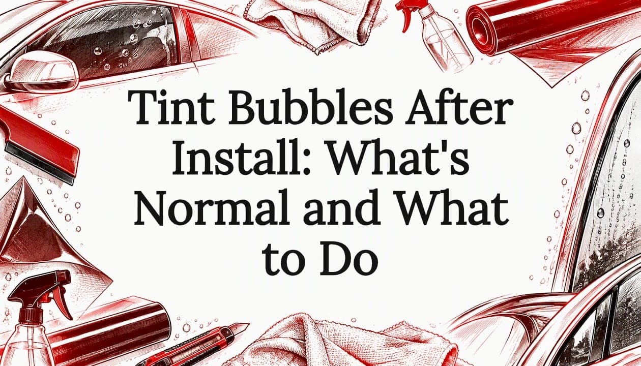 Tint Bubbles After Install: What's Normal and What to Do
