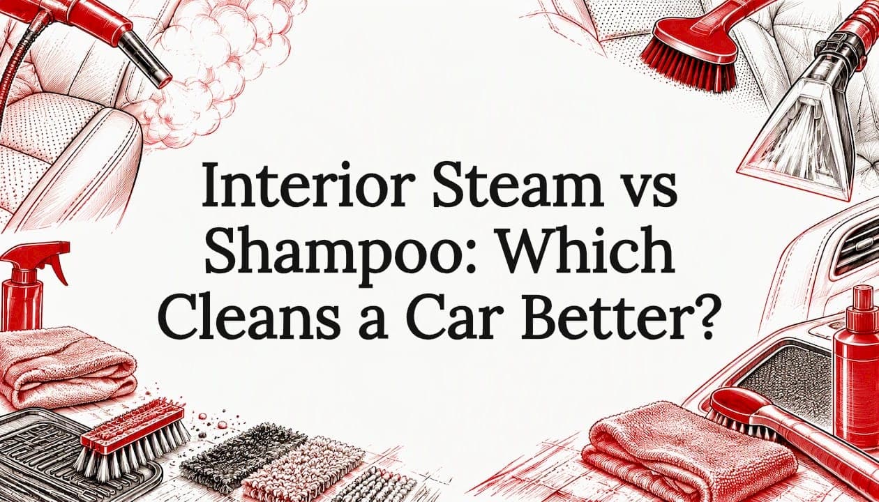 Interior Steam vs Shampoo: Which Cleans a Car Better?